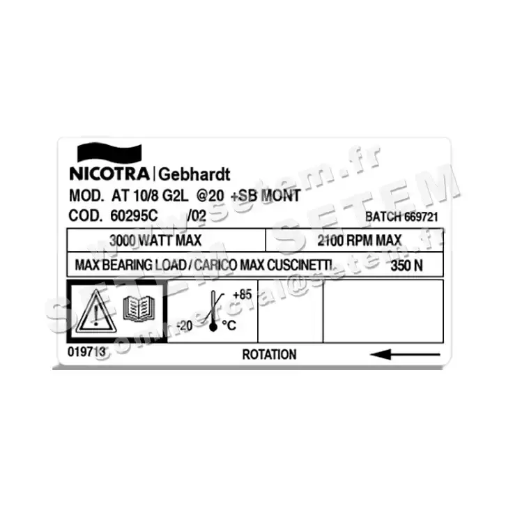 4624003142-VENTILATEUR NICOTRA GEBHARDT AT10/8G2L +PI *60295C* 3