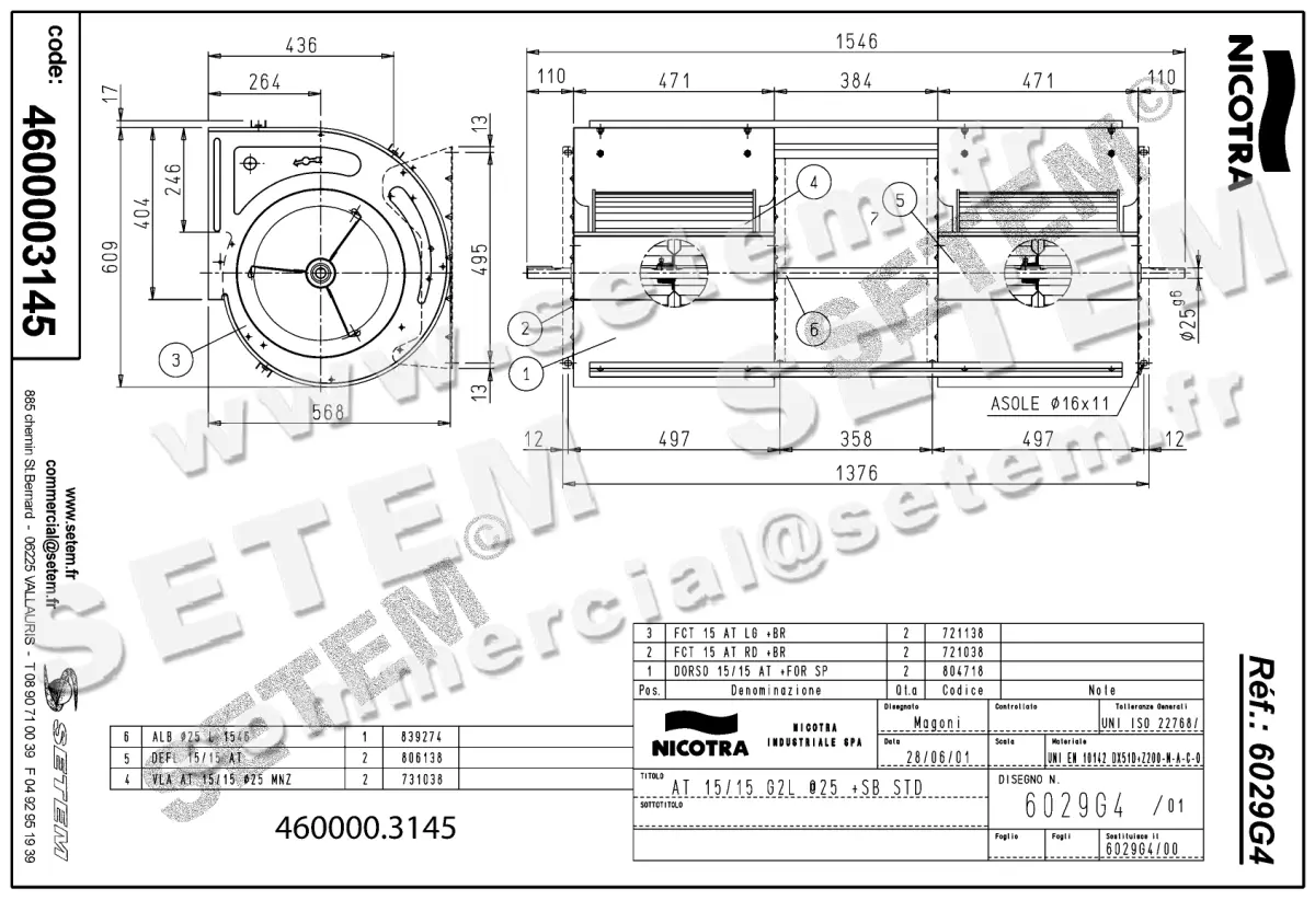 4624003145-VENTILATEUR NICOTRA GEBHARDT AT15/15G2L *6029G4* 2