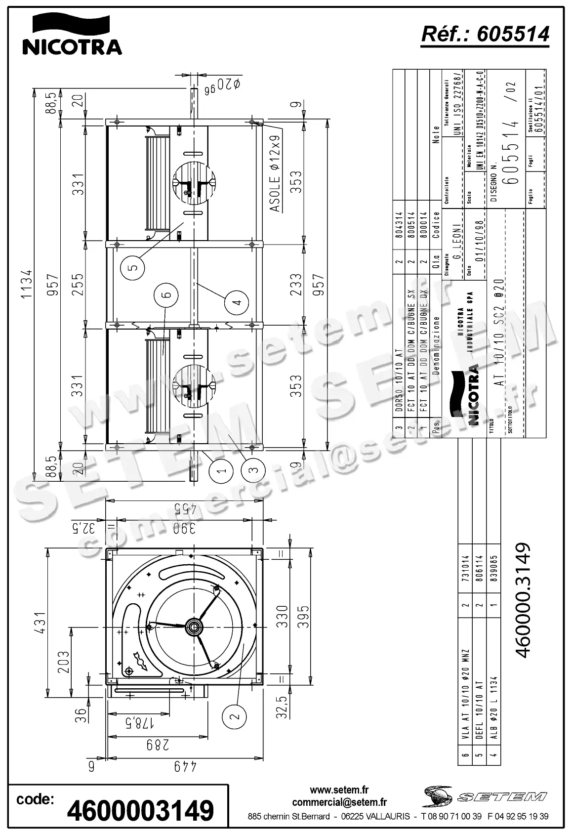 4624003149-VENTILATEUR NICOTRA GEBHARDT AT10/10SC2 *605514* 2