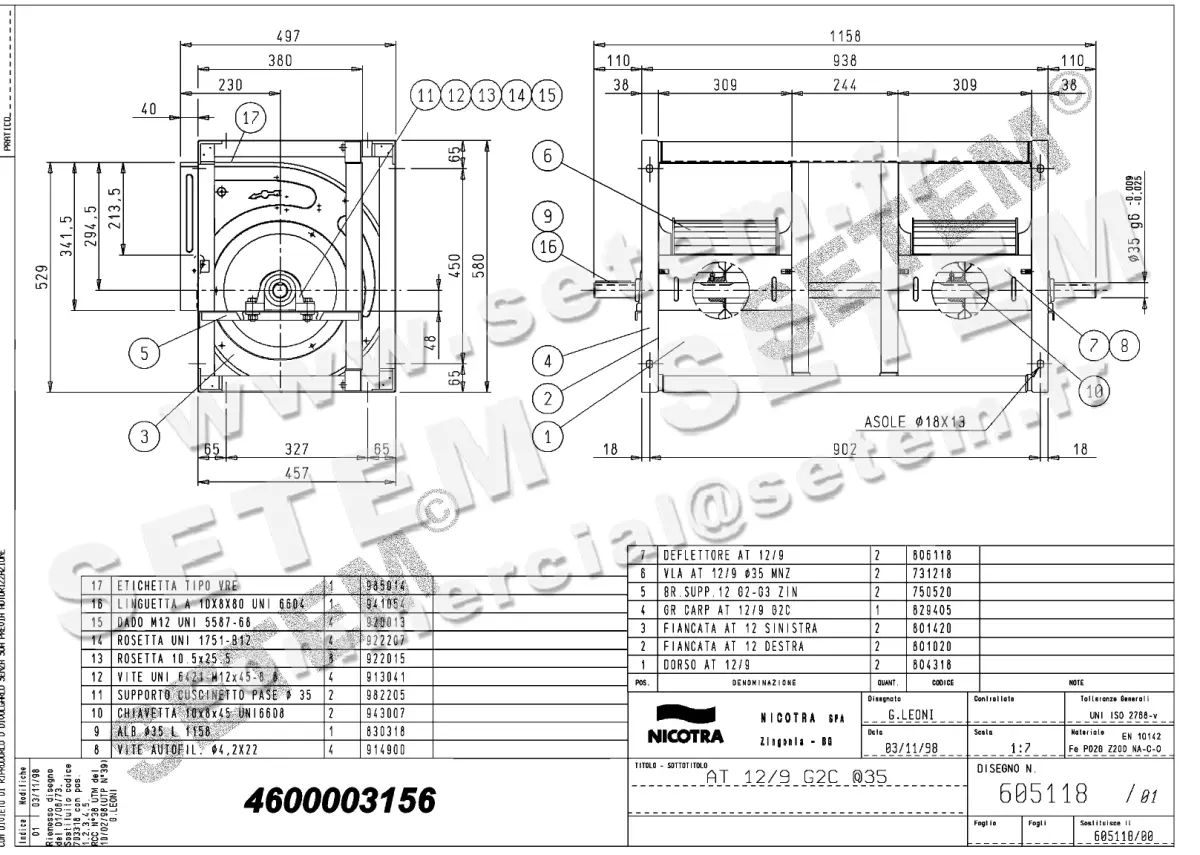 4624003156-VENTILATEUR NICOTRA GEBHARDT AT12/9G2C *605118*