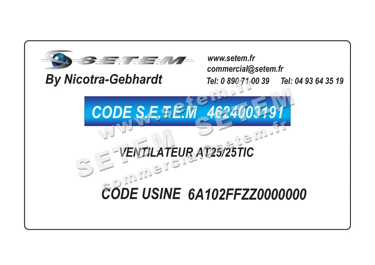 4624003191-VENTILATEUR NICOTRA GEBHARDT AT25/25TIC *6A102FFZZ0000000* 2