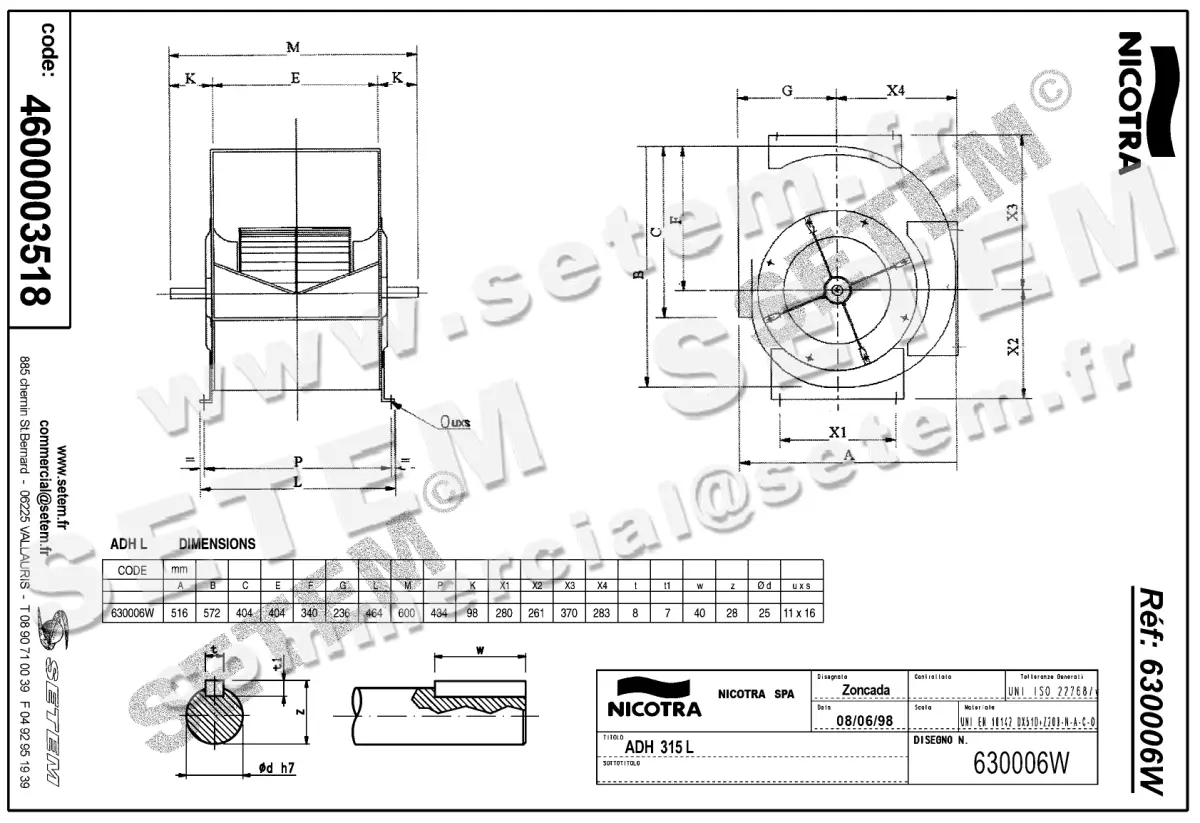 4624003518-VENTILATEUR NICOTRA GEBHARDT VRE ADH315L *630006W* 2