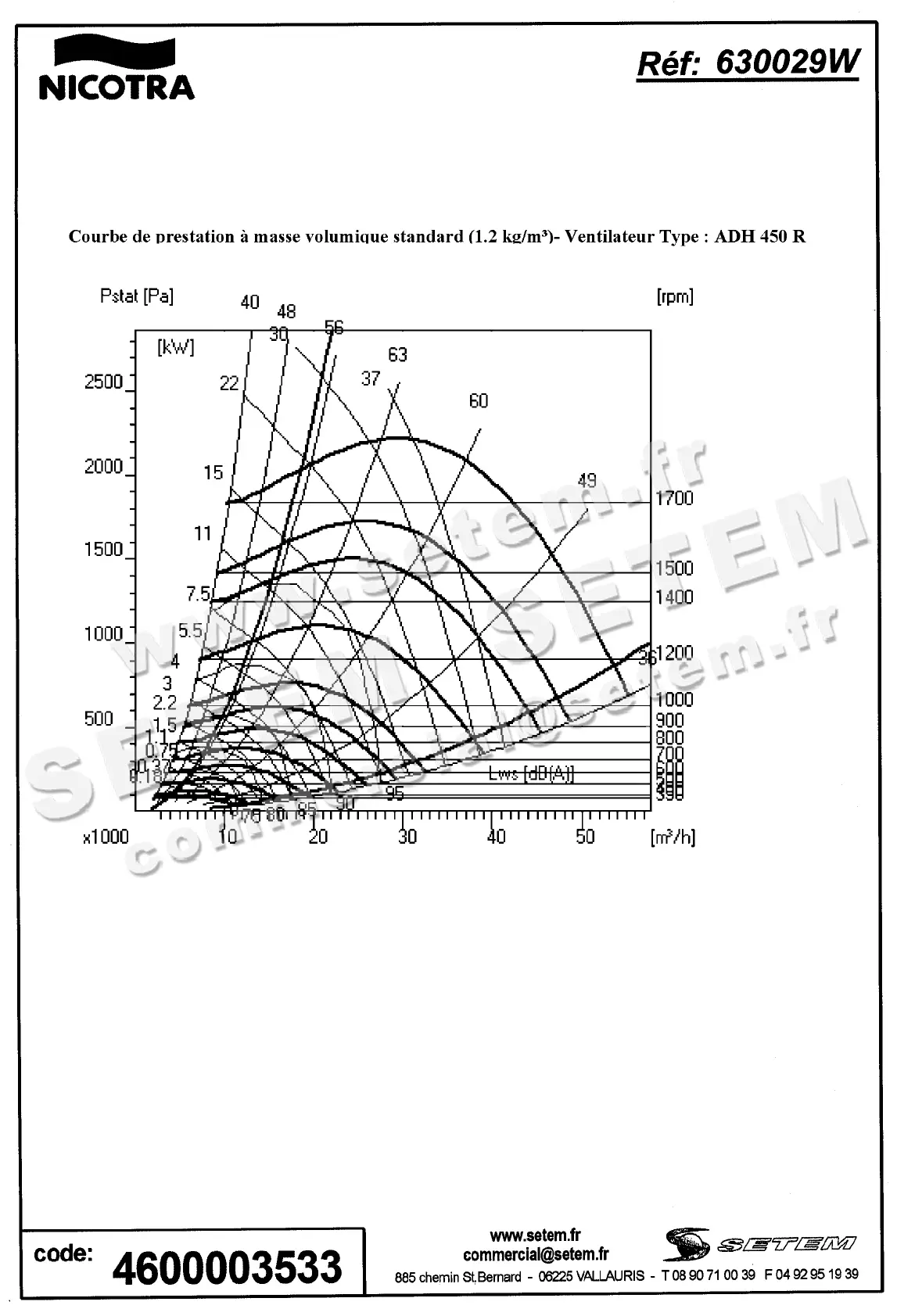 4624003533-VENTILATEUR NICOTRA GEBHARDT VRE ADH450R *630029W* 3