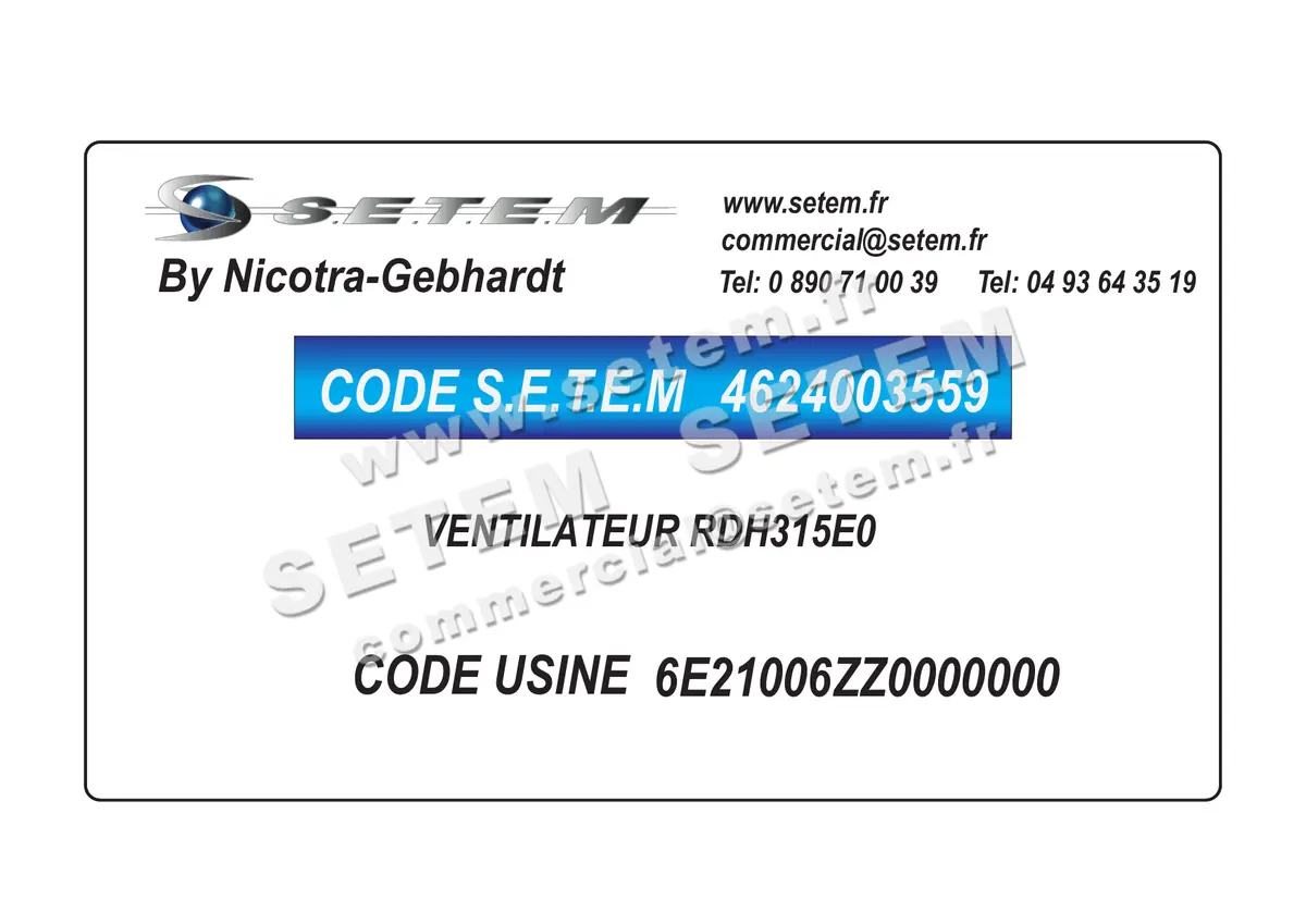 4624003559-VENTILATEUR NICOTRA GEBHARDT RDH315E0 *6E21006ZZ0000000* 4
