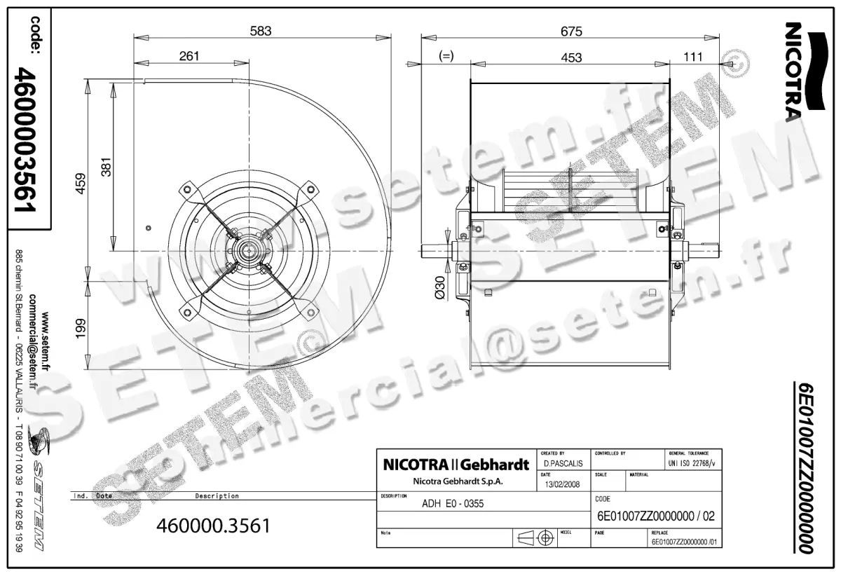 4624003561-VENTILATEUR NICOTRA GEBHARDT ADH.E0.0355 *6E01007ZZ0000000* 2