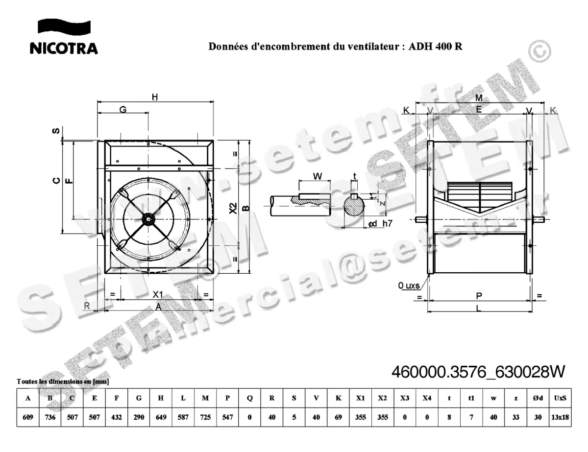 4624003576-VENTILATEUR NICOTRA GEBHARDT VRE ADH400R *630028W*