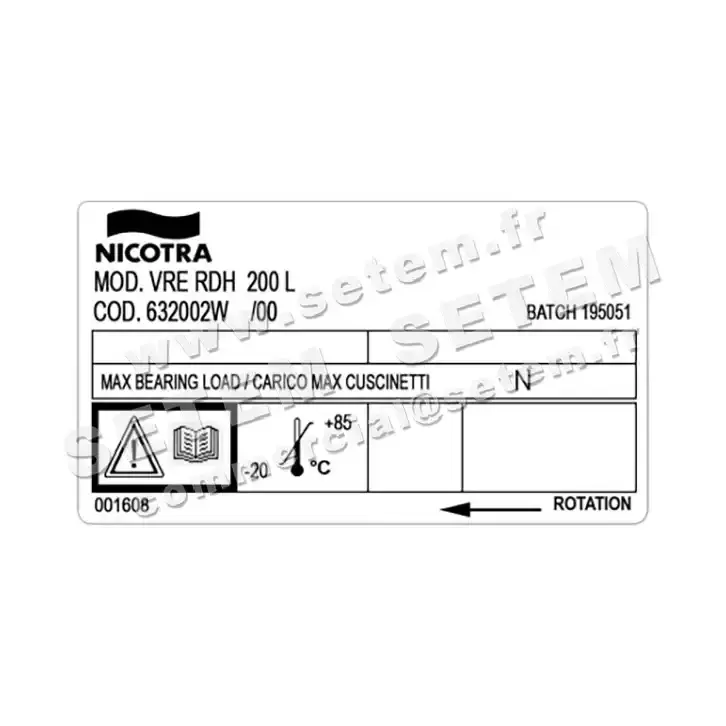 4624003632-VENTILATEUR NICOTRA GEBHARDT RDH200L *632002W* 4