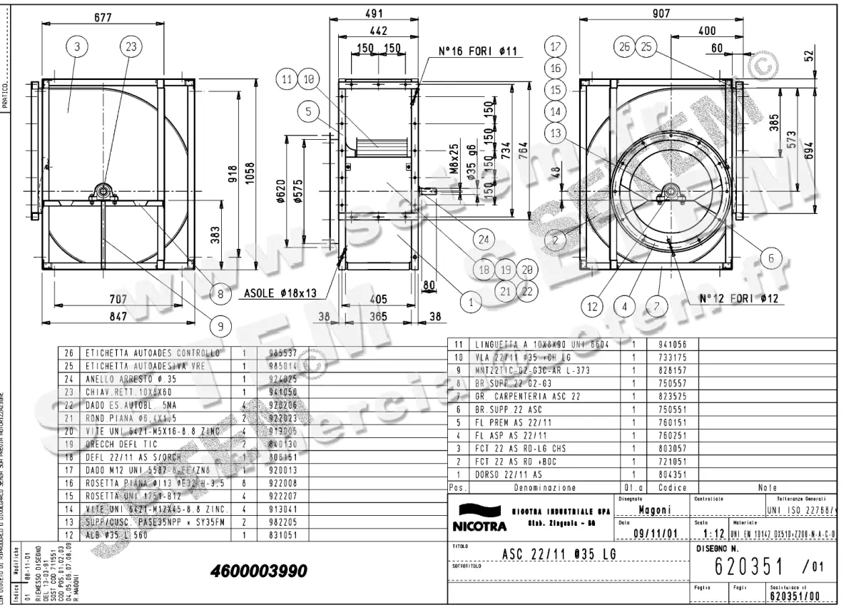 4624003990-VENTILATEUR NICOTRA GEBHARDT ASC22/11LG *620351*