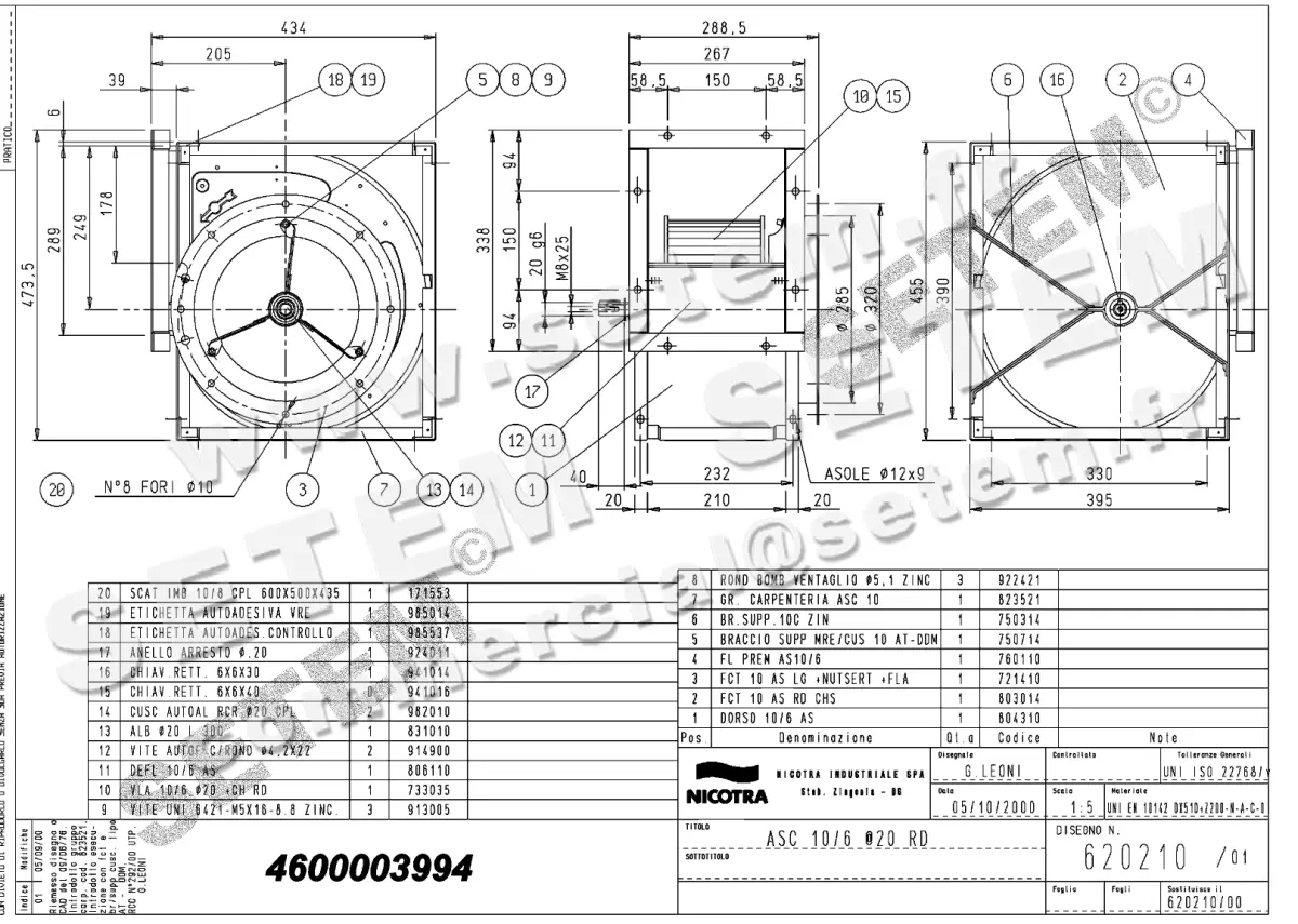 4624003994-VENTILATEUR NICOTRA GEBHARDT ASC10/6RD *620210*