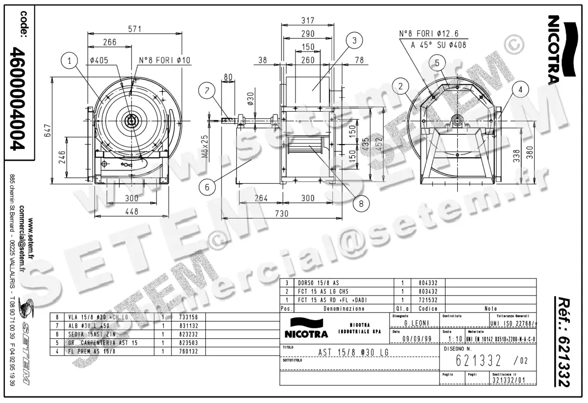 4624004004-VENTILATEUR NICOTRA GEBHARDT AST15/8LG +BR *621332*