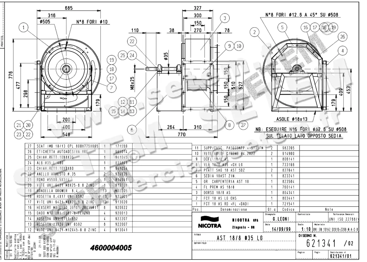 4624004005-VENTILATEUR NICOTRA GEBHARDT AST18/8LG *621341*