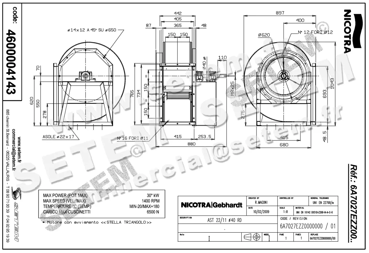 4624004143-VENTILATEUR NICOTRA GEBHARDT AST22/11RD *6A7027EZZ0000000* 2