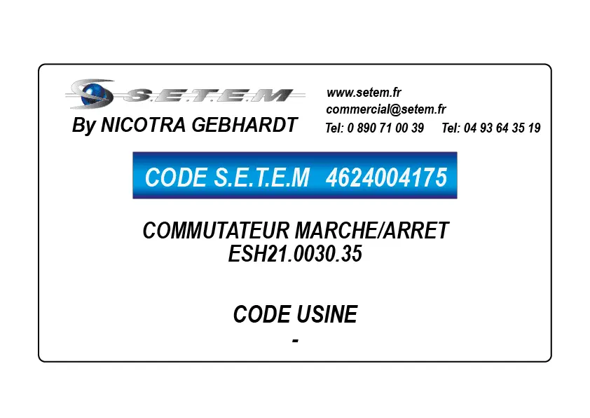 4624004175-COMMUTATEUR MARCHE/ARRET ESH21.0030.35