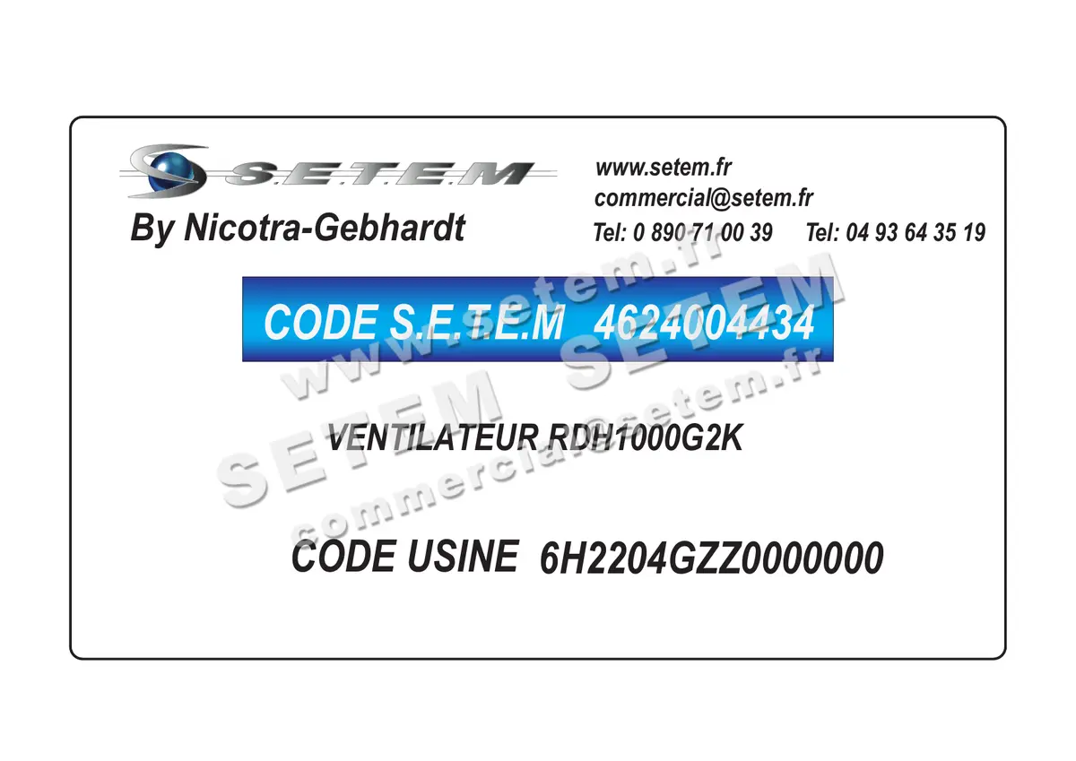 4624004434-VENTILATEUR NICOTRA GEBHARDT RDH1000G2K *6H2204GZZ0000000*