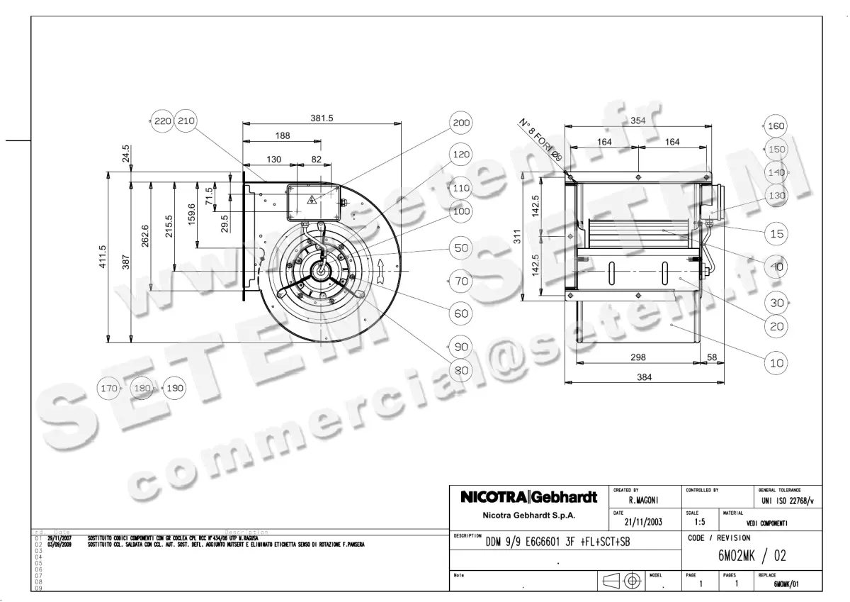 4624004914-VENTILATEUR NICOTRA GEBHARDT DDM9/9 550W 4P T230/400V 1V E6G6601 +PI+BR+BB *6M02MK*