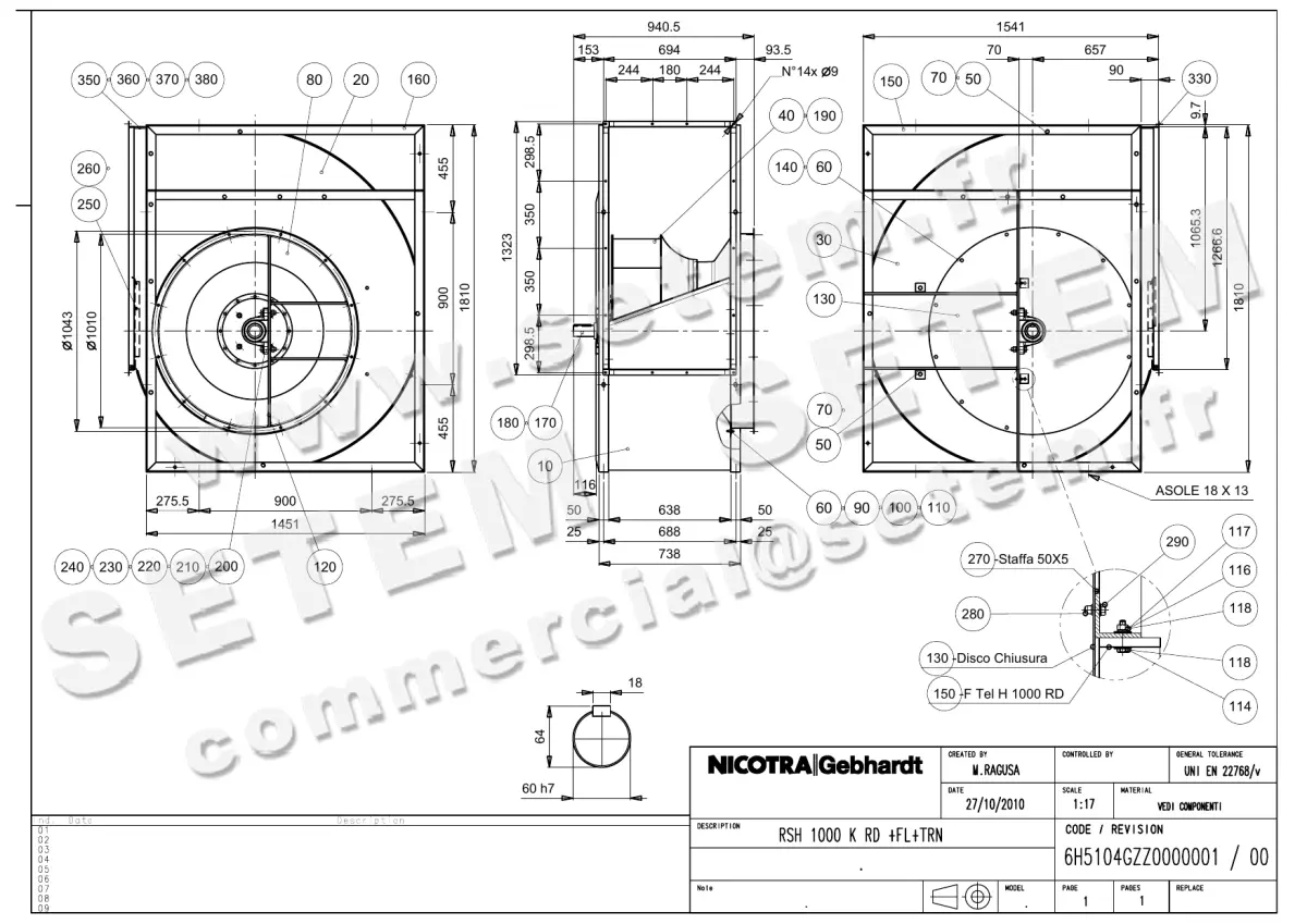 4624005006-VENTILATEUR NICOTRA GEBHARDT RSH1000K RD *6H5104GZZ0000001*