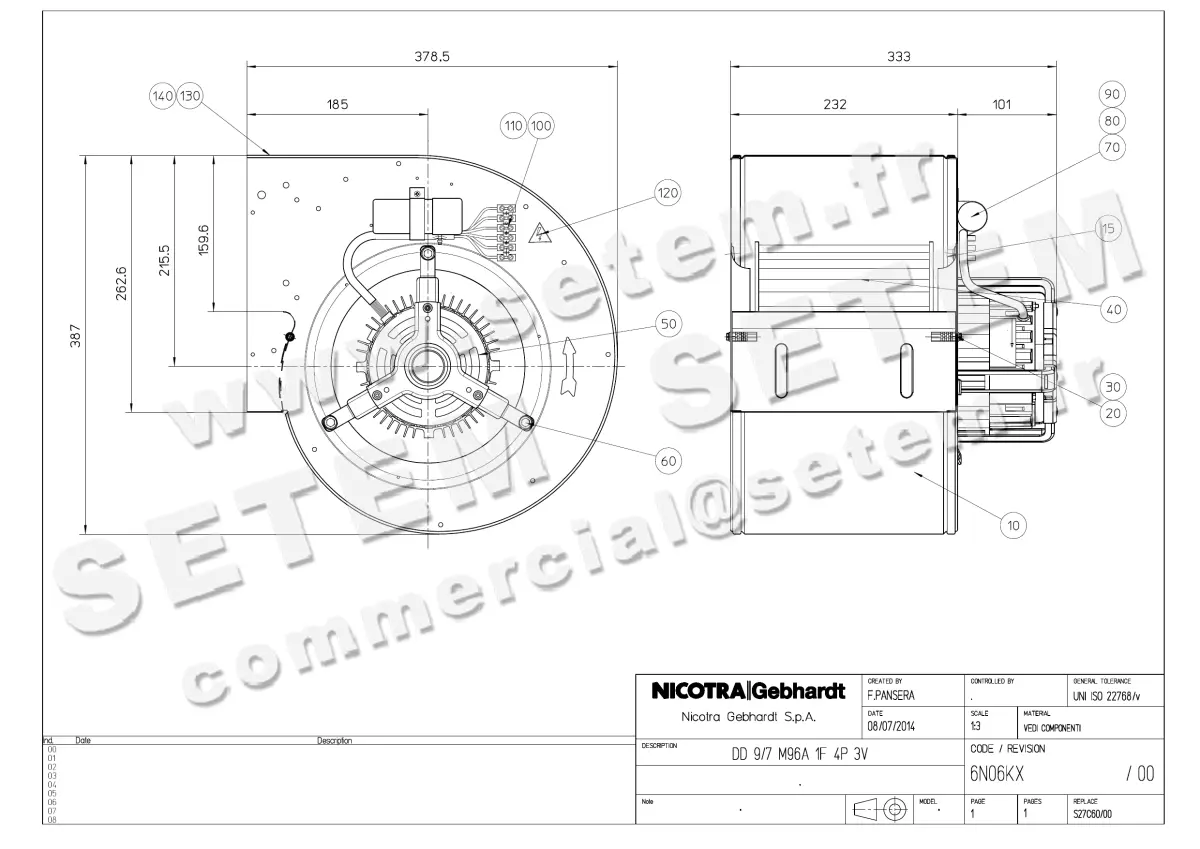4624005048-VENTILATEUR NICOTRA GEBHARDT DD9/7 M96A 1F 4P 3V *6N06KX*