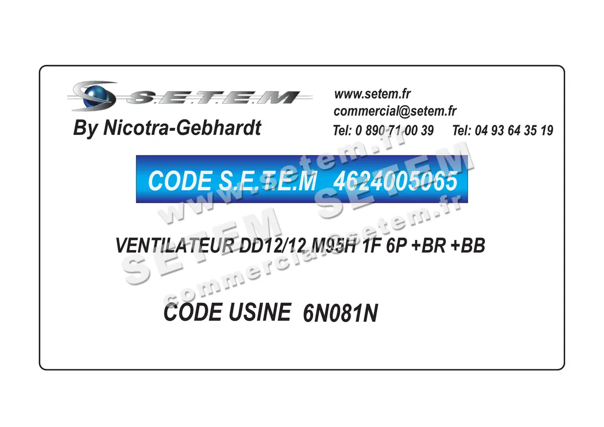 4624005065-VENTILATEUR NICOTRA GEBHARDT DD12/12 M95H 1F 6P +BR +BB *6N081N* 2