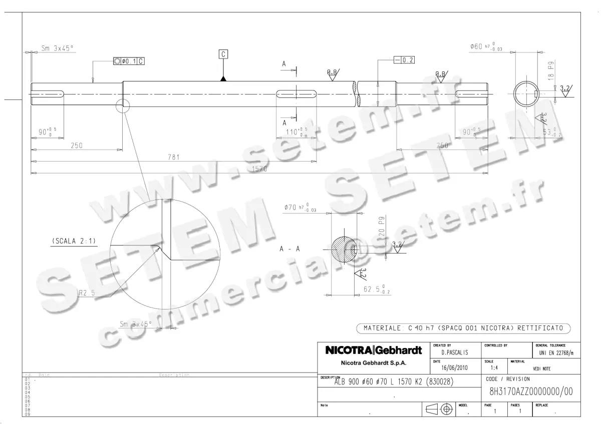 4624005066-ARBRE D60MM NICOTRA GEBHARDT