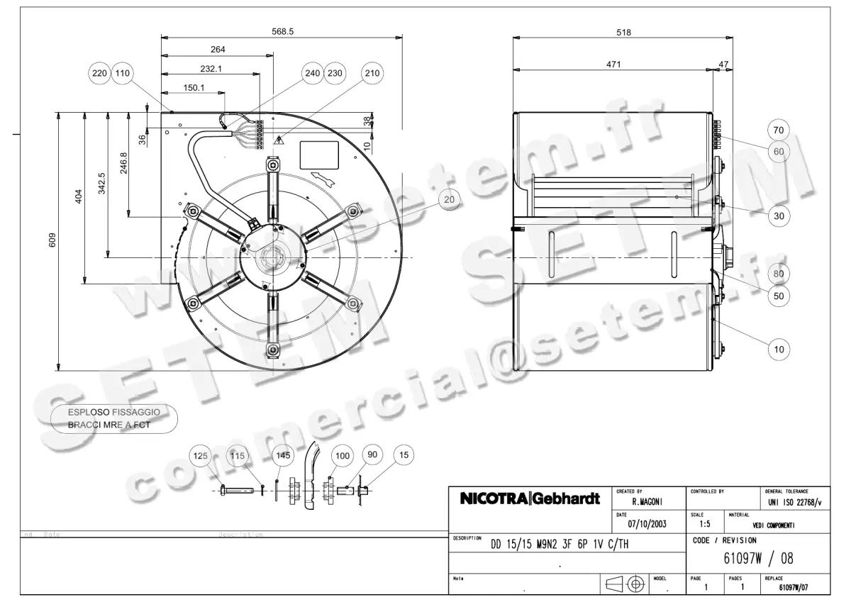 4624005084-VENTILATEUR NICOTRA GEBHARDT DD15/15 2200W 6P T230/400V 1V M9N2 *61097W*