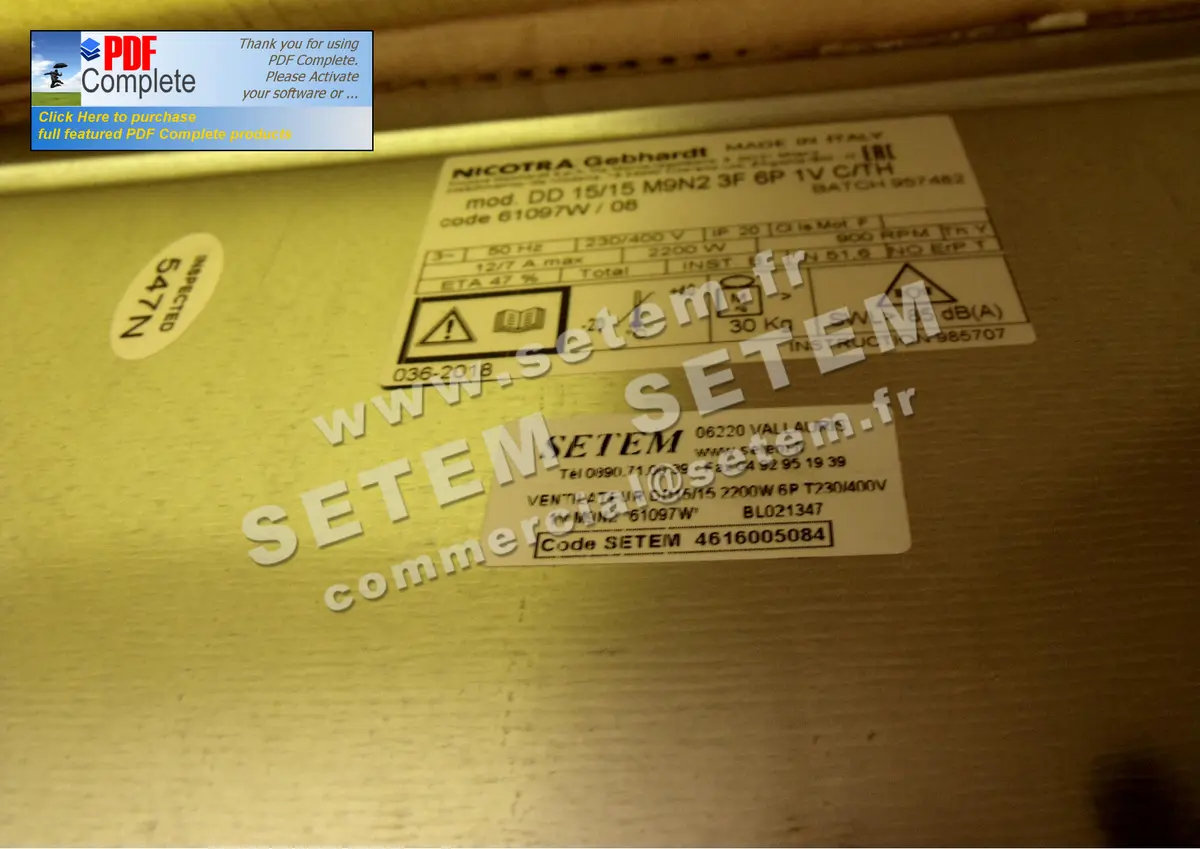 4624005084-VENTILATEUR NICOTRA GEBHARDT DD15/15 2200W 6P T230/400V 1V M9N2 *61097W* 2