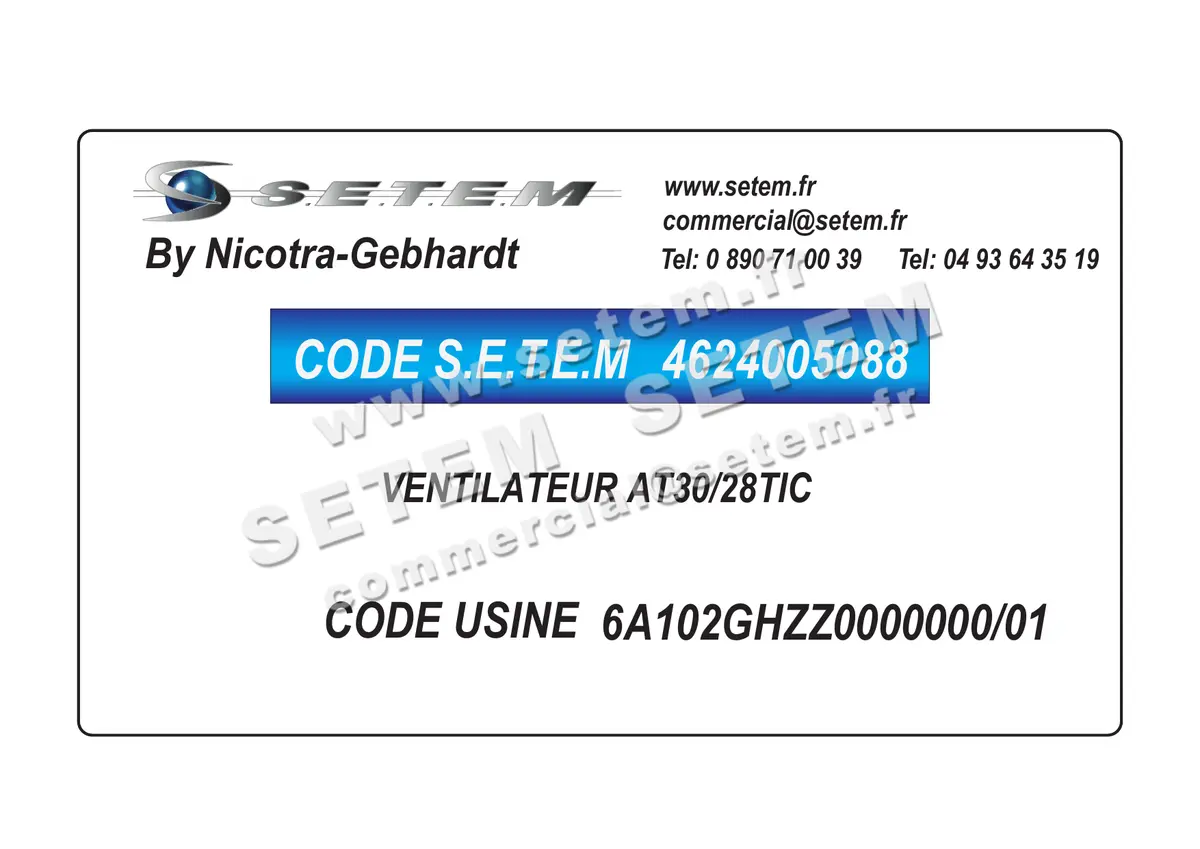 4624005088-VENTILATEUR NICOTRA GEBHARDT AT30/28TIC *6A102GHZZ0000000/01* 2