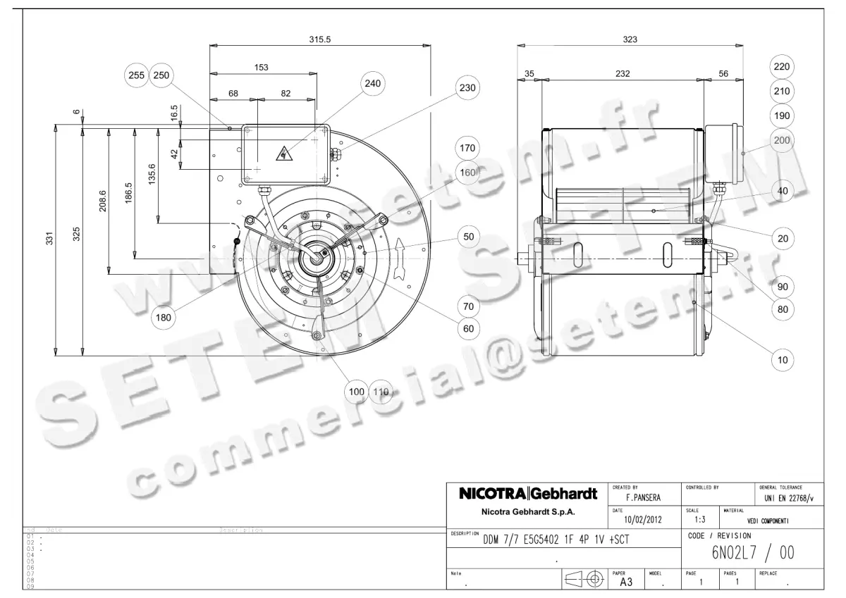 4624005121-VENTILATEUR NICOTRA GEBHARDT DDM7/7 1F 4P 1V E5G5402 +BB *6N02L7*