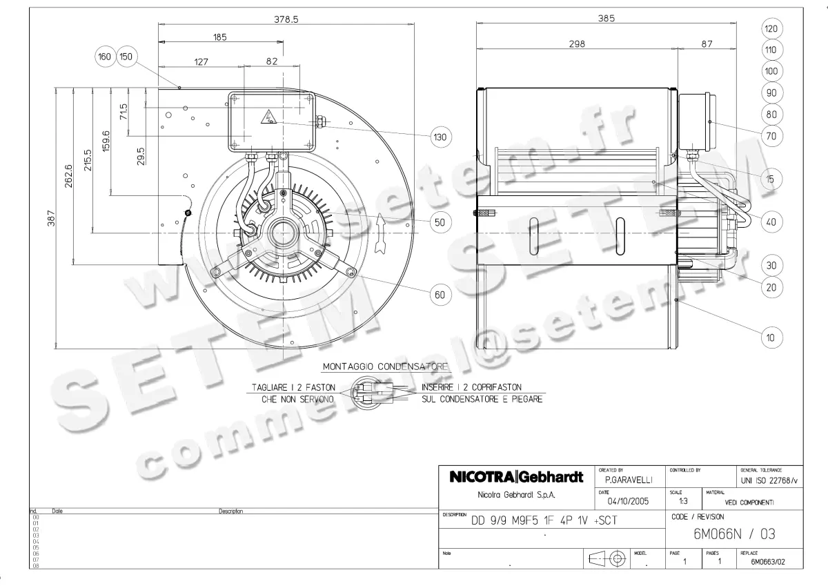4624005128-VENTILATEUR NICOTRA GEBHARDT DD9/9 550W M230V 4P 1V M9F5 +BB *6M066N*
