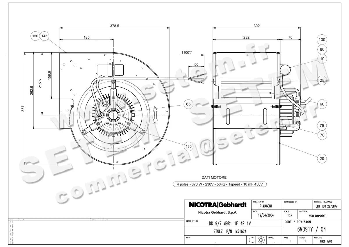 4624005166-VENTILATEUR NICOTRA GEBHARDT DD9/7 4P M230V 1V M9R1 *6M091Y*