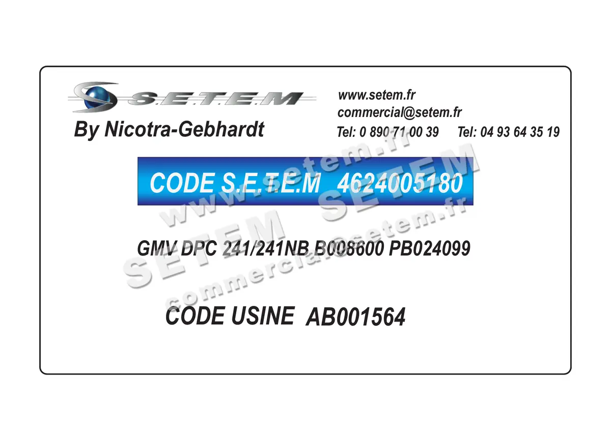4624005180-GMV NICOTRA GEBHARDT DPC 241/241NB B008600 PB024099 *AB001564* 4