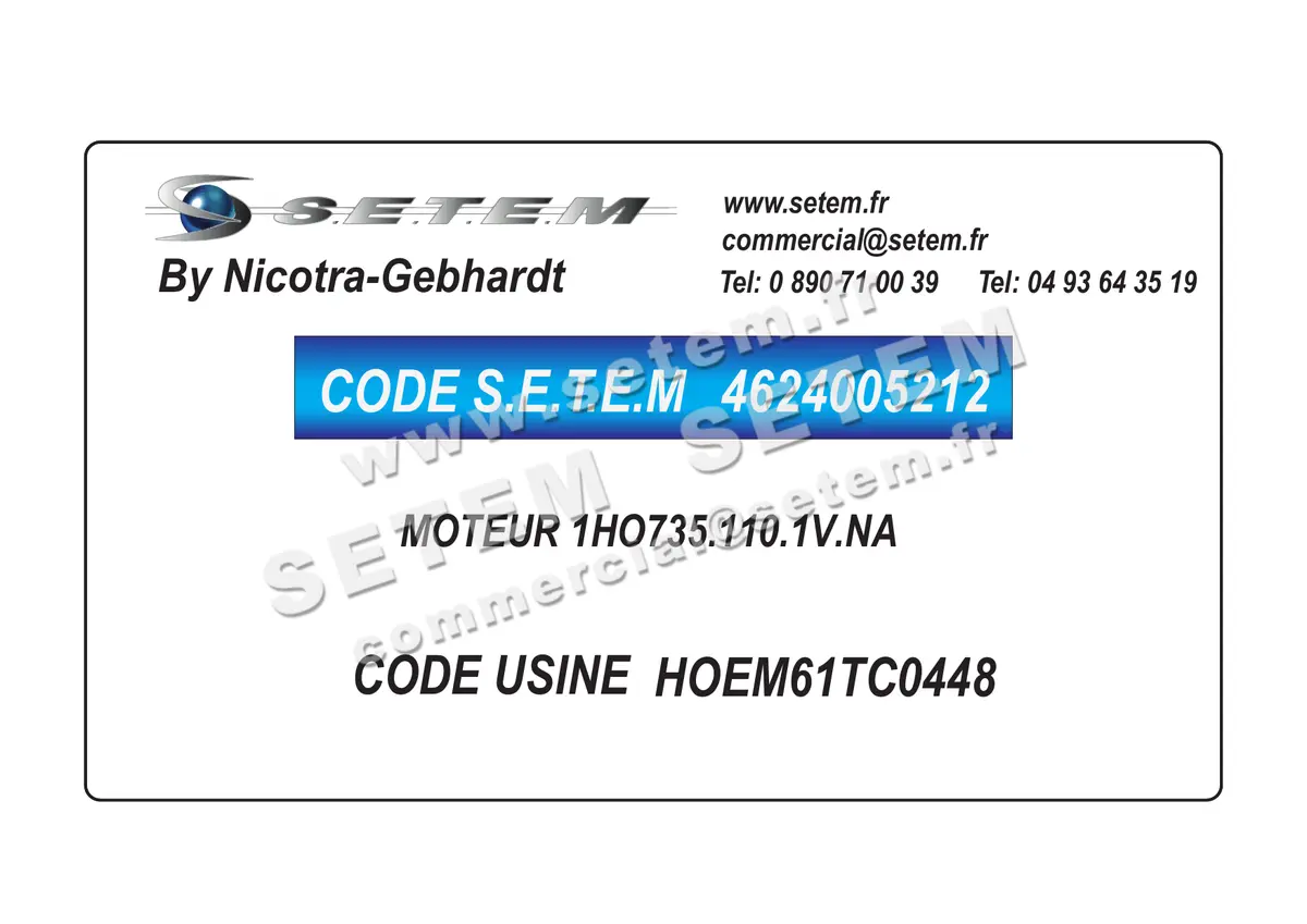 4624005212-MOTEUR NICOTRA GEBHARDT 1HO735.110.1V.NA *HOEM61TC0448* 2