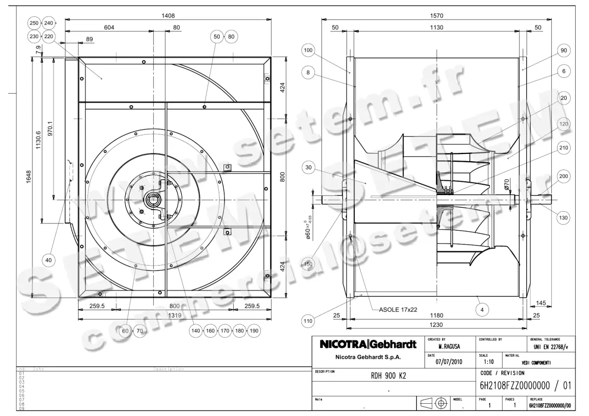 4624005960-VENTILATEUR NICOTRA GEBHARDT RDH900K2 *6H2108FZZ0000000* 2