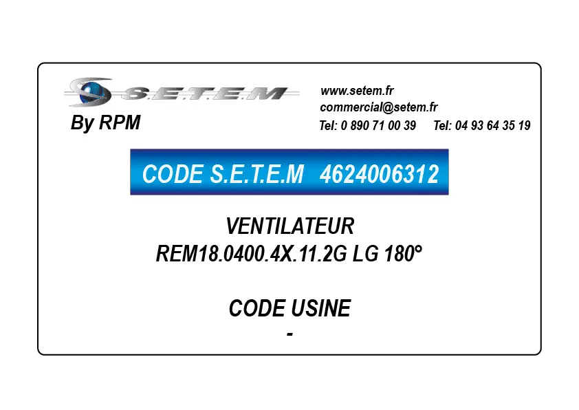 4624006312-VENTILATEUR REM18.0400.4X.11.2G LG 180°