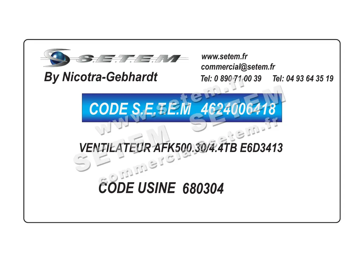 4624006418-VENTILATEUR NICOTRA GEBHARDT AFK500.30/4.4TB E6D3413 *680304* 5