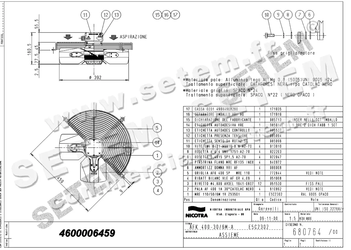 4624006459-VENTILATEUR NICOTRA GEBHARDT AFK400.30.6MA *680764*