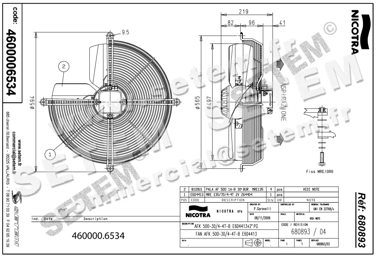 4624006534-VENTILATEUR NICOTRA GEBHARDT AFK500.30/4.4T.B E6D4413 *680893* 2