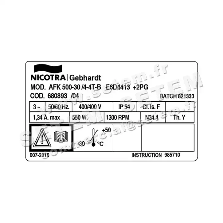 4624006534-VENTILATEUR NICOTRA GEBHARDT AFK500.30/4.4T.B E6D4413 *680893* 3