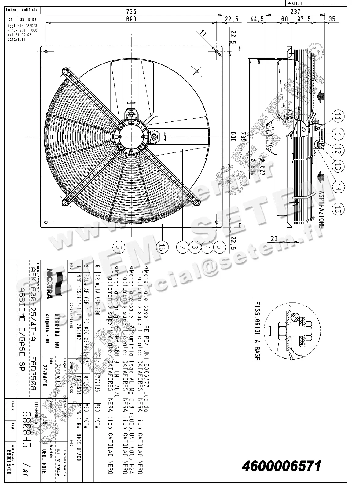 4624006571-VENTILATEUR NICOTRA GEBHARDT AFK630.25.4TA *6808H5*