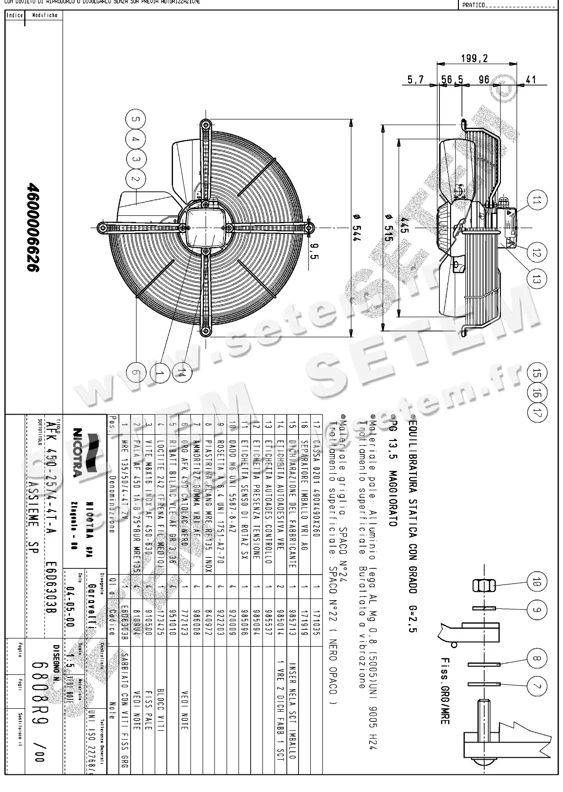 4624006626-VENTILATEUR NICOTRA GEBHARDT AFK450.25.4TA *6808R9*