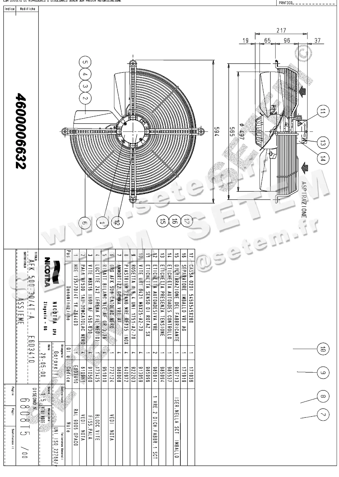4624006632-VENTILATEUR NICOTRA GEBHARDT AFK500.30/4T.A E6D3410 *6808T5*