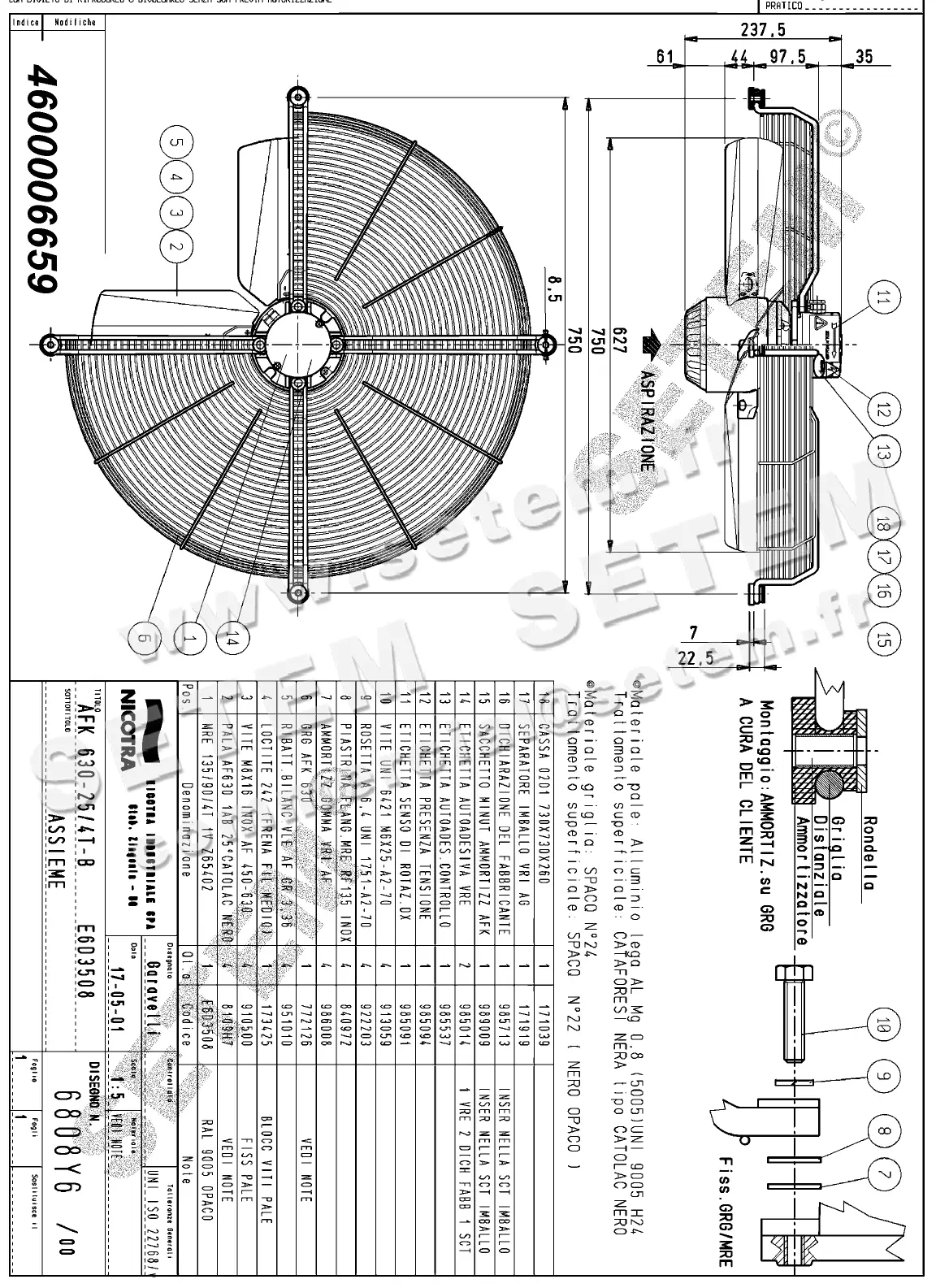 4624006659-VENTILATEUR NICOTRA GEBHARDT AFK630.25.4TB *6808Y6*
