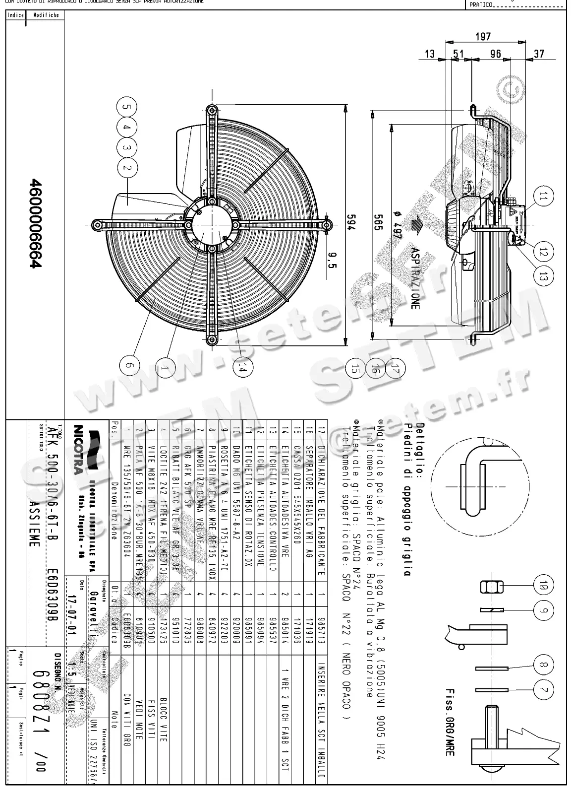 4624006664-VENTILATEUR NICOTRA GEBHARDT AFK500.30.6TB *6808Z1*