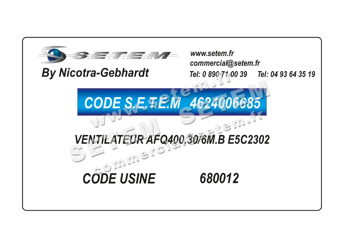 4624006685-VENTILATEUR NICOTRA GEBHARDT AFQ400.30/6M.B E5C2302 *680012* 2