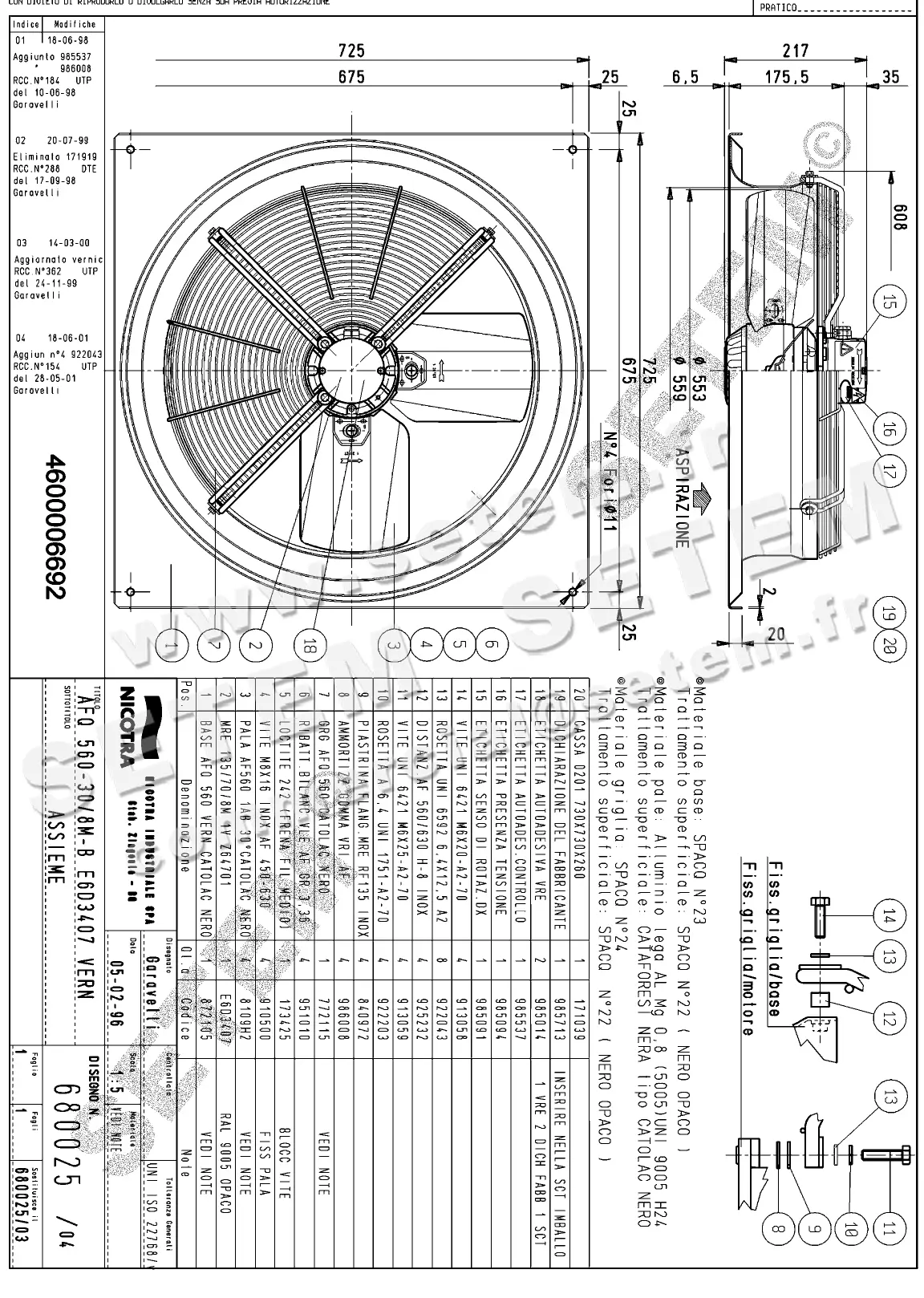 4624006692-VENTILATEUR NICOTRA GEBHARDT AFQ560.30/8M.B E6D3407 *680025*