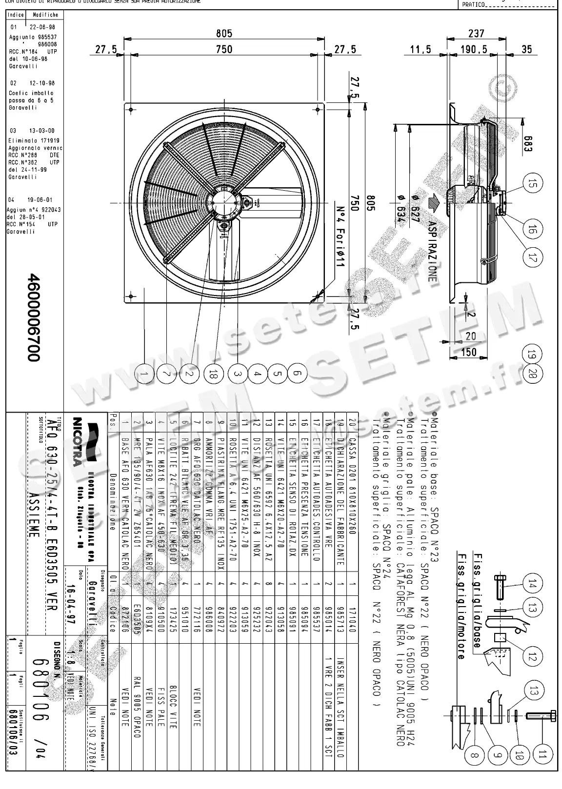 4624006700-VENTILATEUR NICOTRA GEBHARDT AFQ630.25/4.4T.B E6D4505 *680106*
