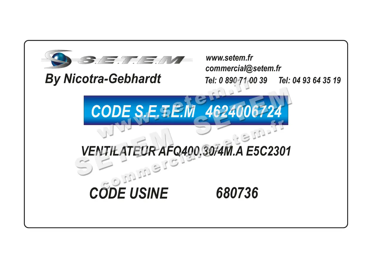 4624006724-VENTILATEUR NICOTRA GEBHARDT AFQ400.30/4M.A E5C2301 *680736* 2