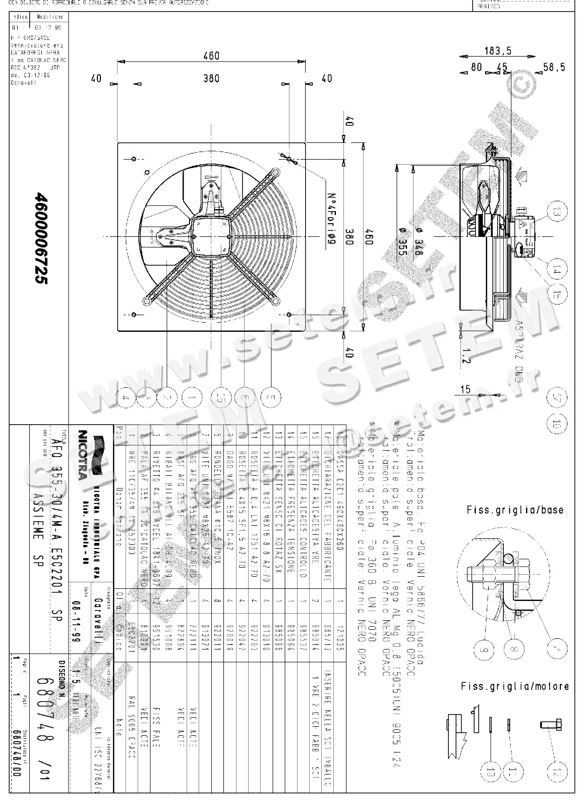 4624006725-VENTILATEUR NICOTRA GEBHARDT AFQ355.30/4M.A E5C2201 *680748*