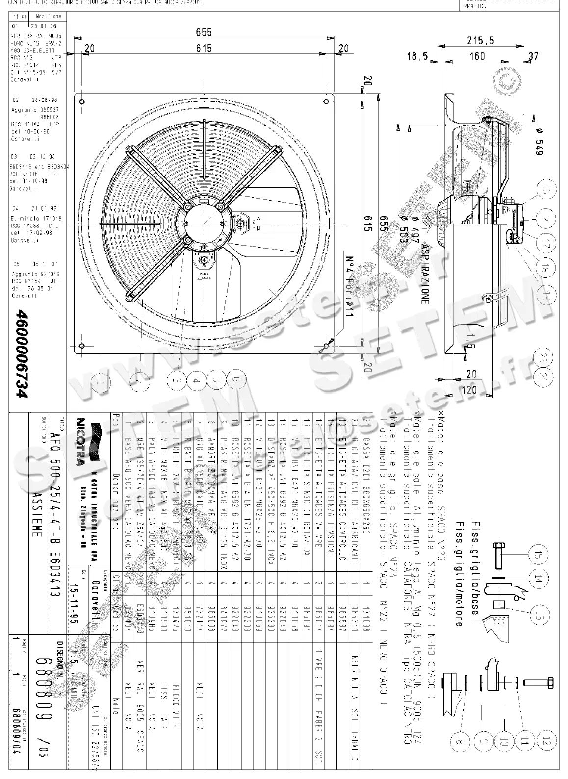 4624006734-VENTILATEUR NICOTRA GEBHARDT AFQ500.25/4.4T.B E6D3413 *680809*