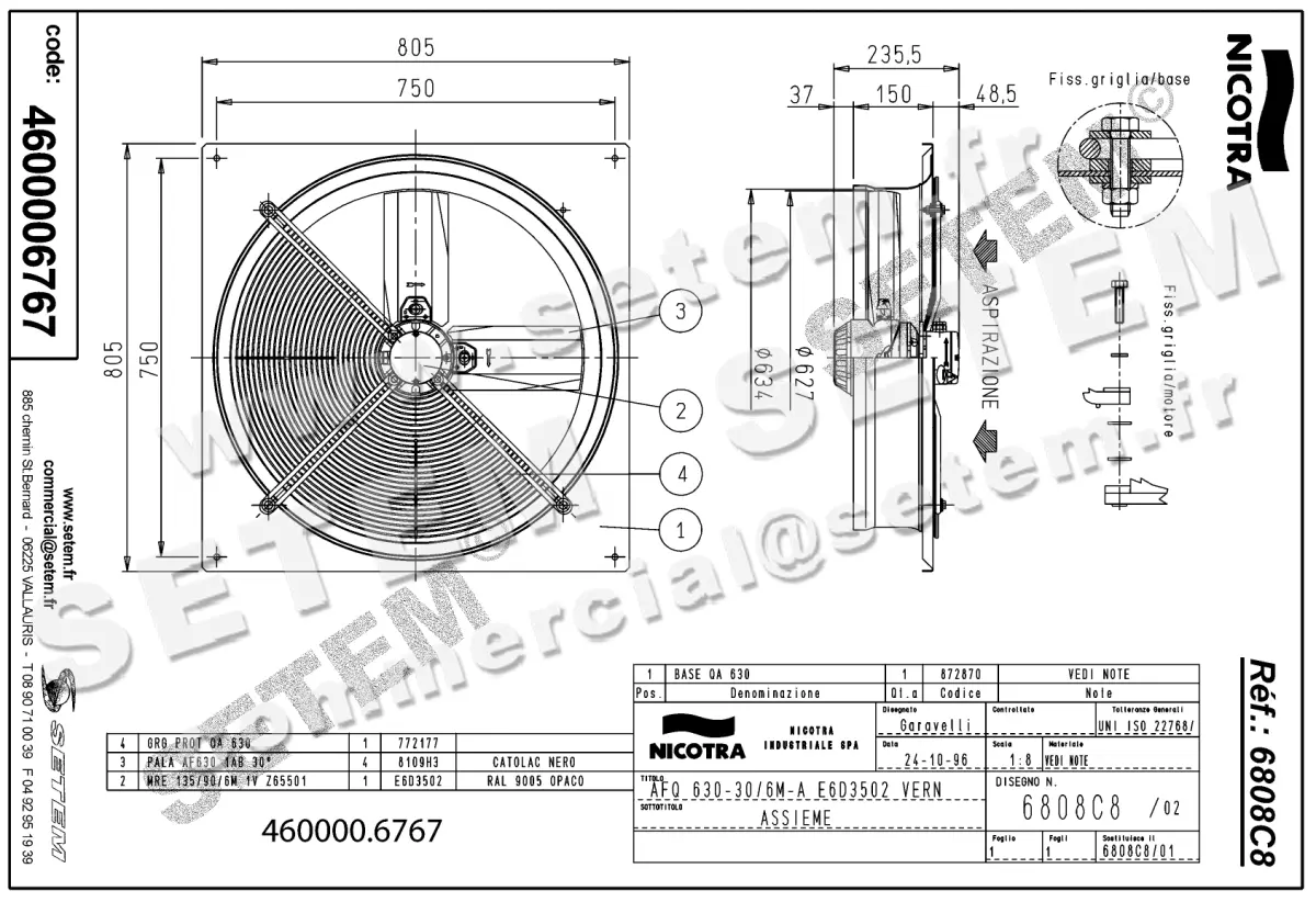 4624006767-VENTILATEUR NICOTRA GEBHARDT AFQ630.30/6M.A E6D3502 *6808C8* 2