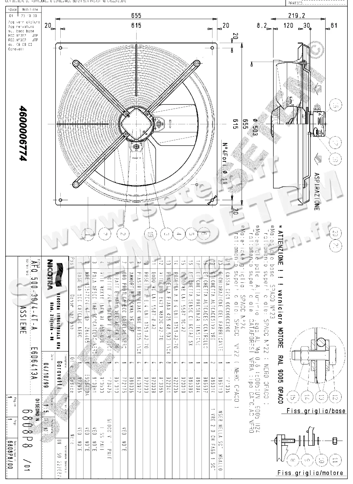4624006774-VENTILATEUR NICOTRA GEBHARDT AFQ500.30/4.4T.A E6D6413A *6808P8*